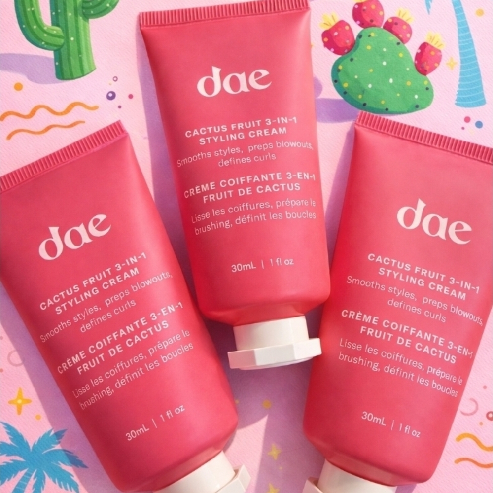 dae Cactus Fruit 3-in-1 Styling Cream – 3 Pack Travel Size (1oz Each)